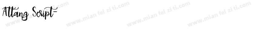 Attang Script字体转换